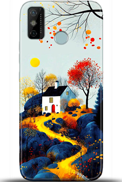 TECNO حافظة سبارك 6 جو مطبوعة بدقة عالية - سلسلة ماستر ميند 5569