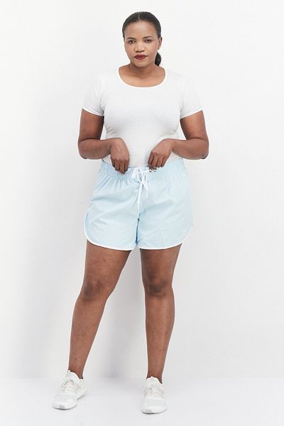 adidas Women Sportswear Fit Training Shorts, Light Blue