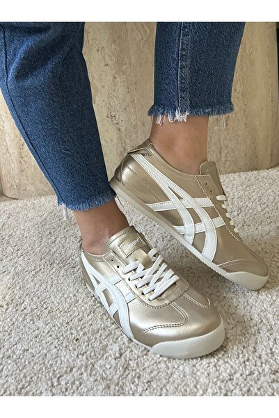 stilfest Αθλητικά παπούτσια με κορδόνια Unisex Χρυσό Λευκό