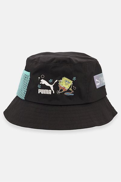 Puma X Spongebob Squarepants Men Brand Logo Bucket Hat, Black