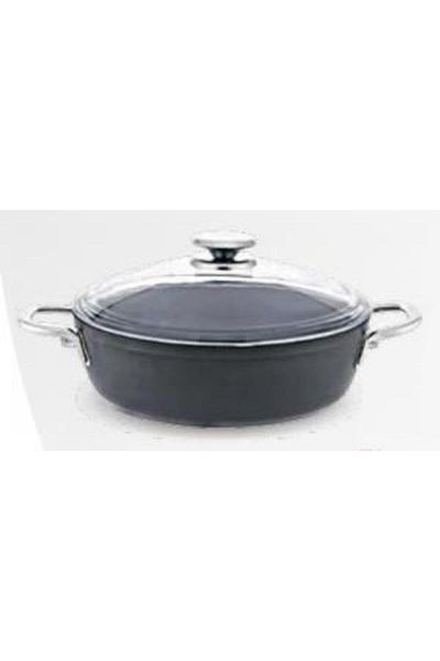 FMS G2002Glxs Galaxy 26 cm Flat Granite Pot Black Metal