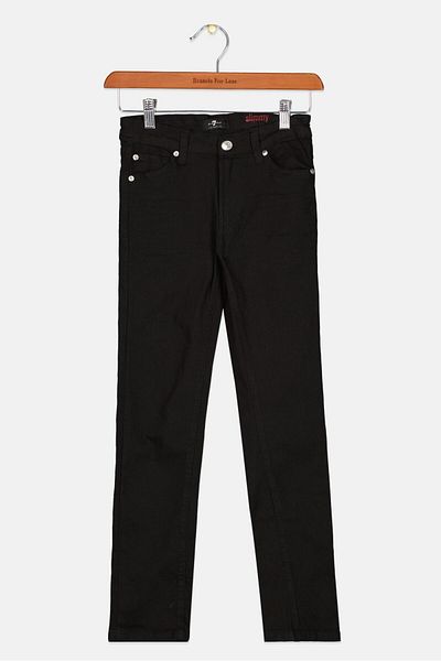 7 For All Mankind Kids Boy Solid Jean, Black