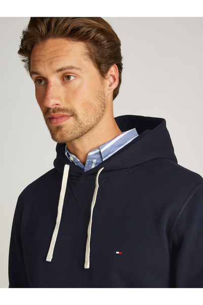 Tommy Hilfiger Tommy Hilfiger Men Desert Sky Essential Fleece Drawstring Pullover Hoodie