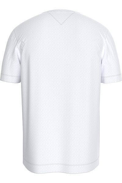 Tommy Hilfiger Men White Wcc Cotton Linen T-Shirt