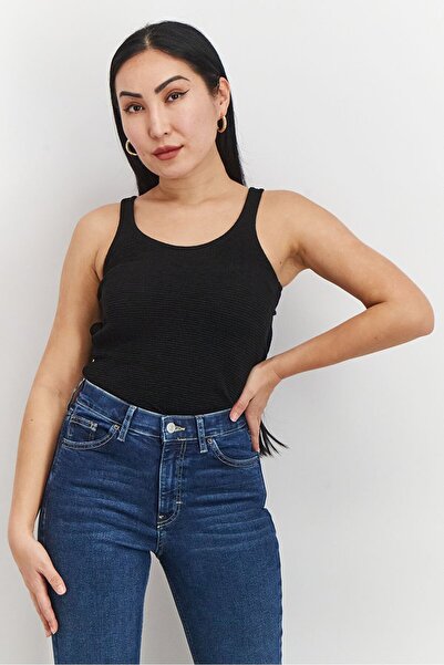 Remain Birger Christensen Women Scoop Neck Open Back Sleeveless Textured Body...