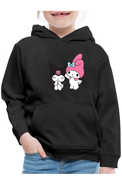 makiteks Girl's Seasonal Hooded Sweatshirt Hoodie 5 6 7 8 9 10 11 12 Years Hello Kitty Kuromi Moana