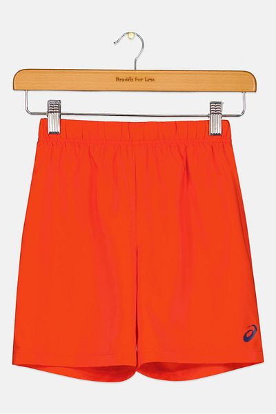 Asics Kids Boy Sportswear Fit Brand Logo Training Shorts, Cone Orange