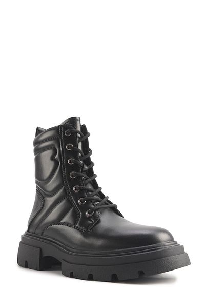Polaris 324663 .Z 4Pr Czarne Damskie Buty Rockowe
