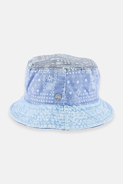 Esprit Men Allover Print Bucket Hat, Blue Combo
