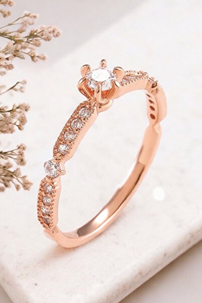 My Diamond 0.47 Karat Vintage Tasarım Tektaş Pırlanta Yüzük Hrd Sertifikalı