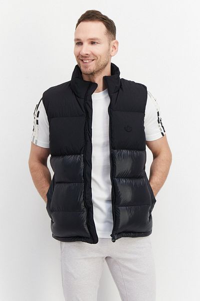 adidas Men Sportswear Fir Sleeveless Outdoor Vest, Black