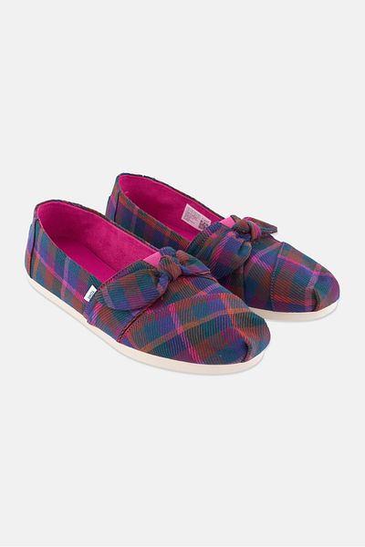 Toms حذاء كاجوال نسائي منقوش، لون فوشيا داكن