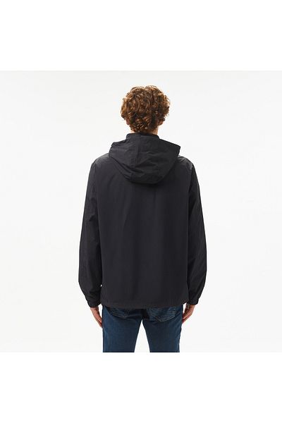 Nautica Men's Black Standard Fit Hooded Coat