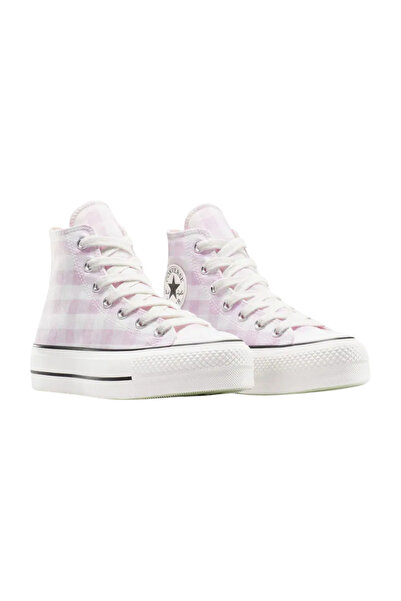 Converse Chuck Taylor All Star Lift Kadın Pembe-Beyaz Desenli Platform Sneaker