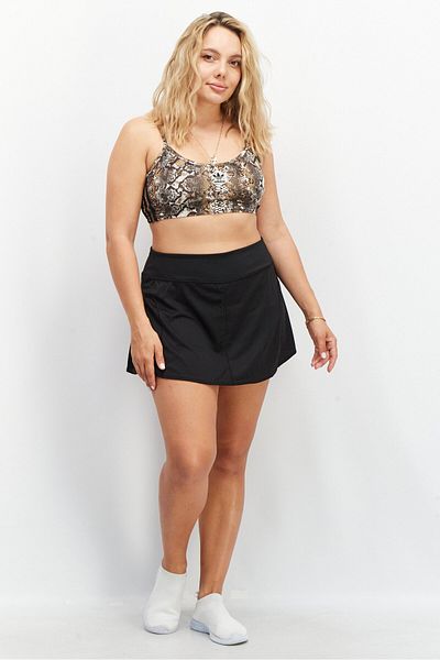 adidas Women Sportswear Fit Brand Logo Training Skirt, Black