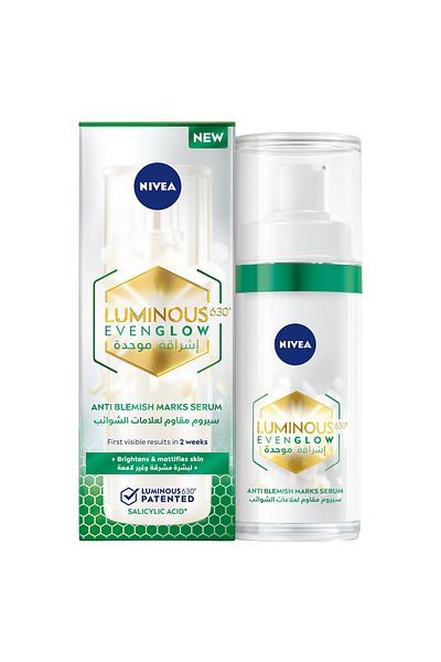 NIVEA Luminous 630 Even Glow Anti-Blemish Marks Face Serum with Salicylic Acid 30 ml