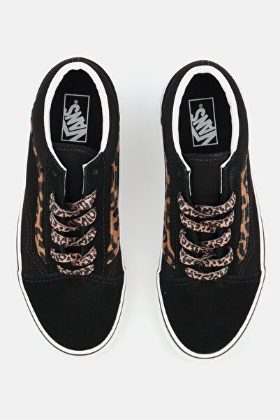 Vans Kids Boy Old Skool Lace Up Casual Shoes, Black