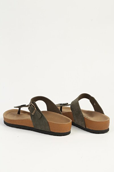 Pierre Cardin Khaki Women's Slippers Pc-7548