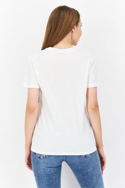 French Connection Women 3 Pack Round Neck Short Sleeves Brand Logo T-Shirt, White/Grey/Black