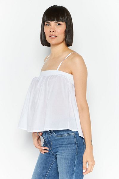 Levi's Women Round Neck Long Sleeve Textured Top, White