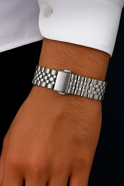 Daniel Klein Brand Silver Color Steel Cord Inner Functions Active Steel Men's Wristwatch - with Bracelet Gift