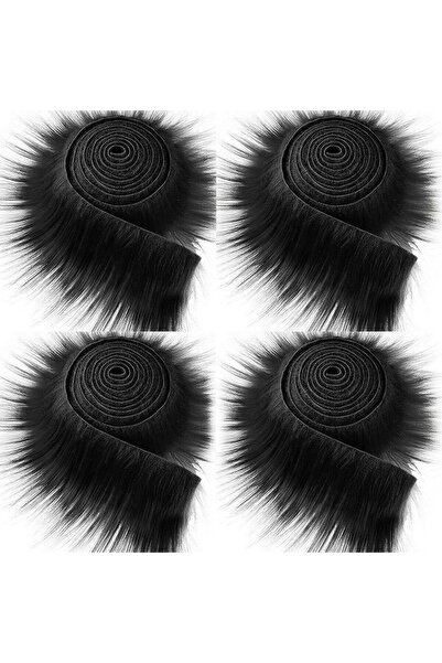 Choice Black 1.5M Faux Fur Ribbon Tapes Diy Apparel Sewing Fluffy Trim Trimmi...