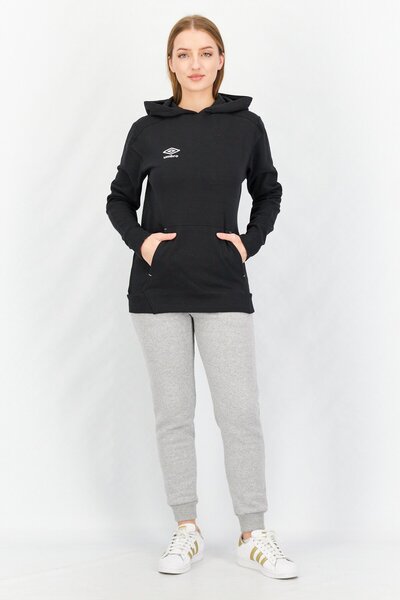 UMBRO Women Sport Fit Long Sleeves Hoodie, Black