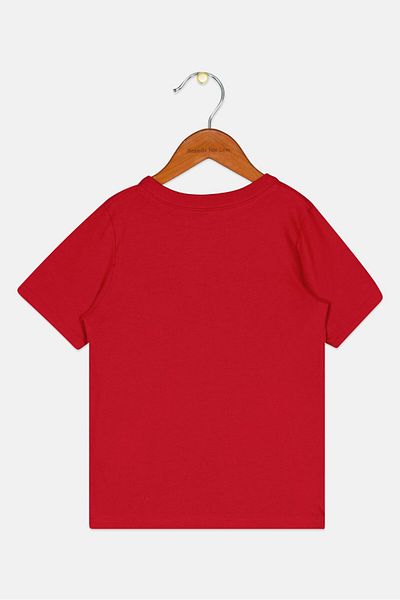 Nike Toddles Boy Sportswear Fit Solid T-Shirt, Red