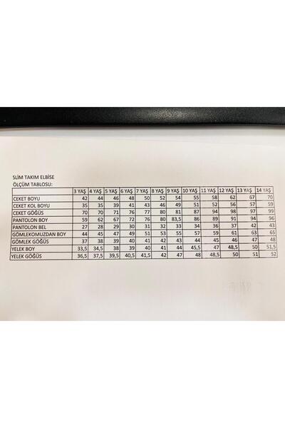 BUTİKHAPPYKİDS Boy's Suit 4Pcs Sport Set Jacket-Pants-Shirt-Bowtie 3-14 Years