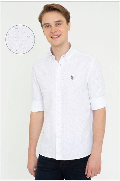 U.S. Polo Assn. Ανδρικό μοτίβο μπορντό-πορφυρό Uzunkol See