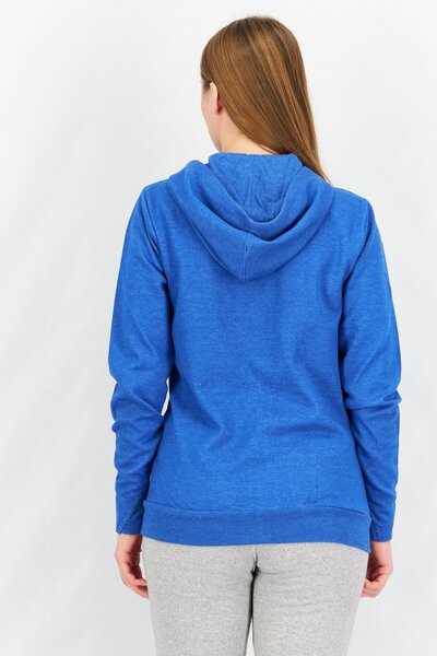 UMBRO Women Sportwear Fit Long Sleeves Hoodie Sweatshirt, Blue