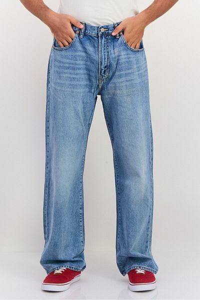 GAP Men Loose Fit Wash No Stretchable Denim, Blue