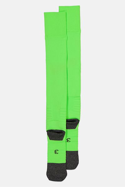 Puma Men 1 Pair Brand Logo Football Socks, Lime Green