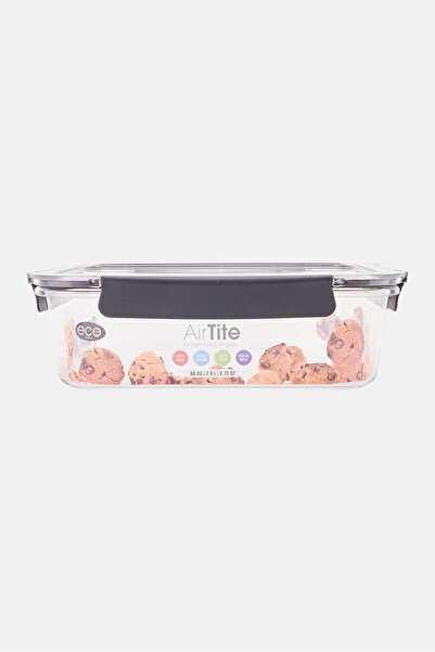 eco home علبة طعام بلاستيكية محكمة الغلق سعة 2.6 لتر، رمادي