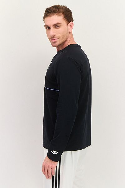 SKECHERS Men Sportswear Fit Long Sleeves Outdoor Sweatshirt, Black