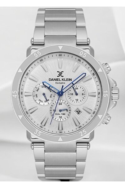 Daniel Klein Marka Gümüş Renk Exclusive Model İç Fonksiyonları Aktif Erkek Ko...