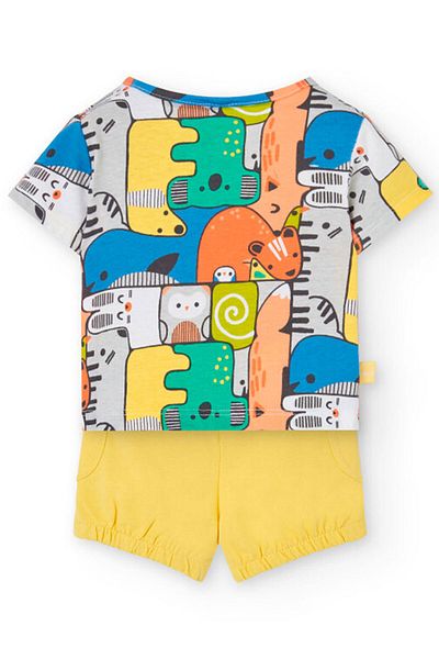 Boboli Animals Printed Baby Boy 2-Piece Shorts Set