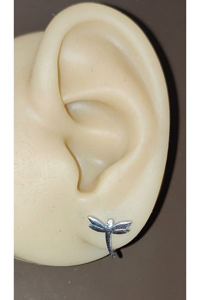 FG KONNİCHİWA 100% Steel Double Earrings Stainless Steel Blackened Patterned Icon Earrings (2 Pieces)