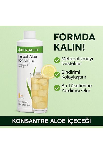 Alida Herbalife Aloe Vera Concentrated Drink 473 ml Digestive & Detox Support |   Natural Ingredient Herbal F