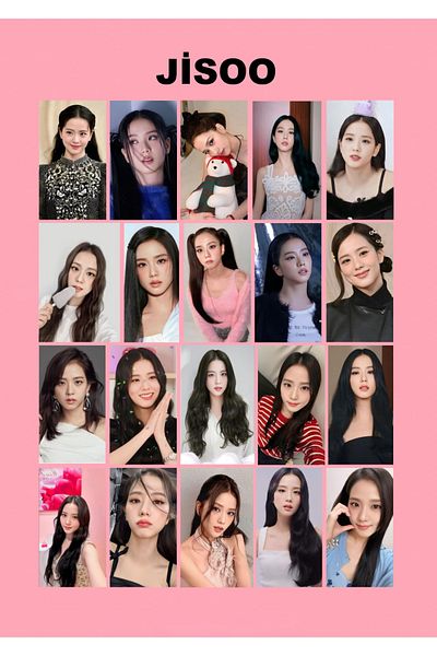 REN AKSESUAR Kpop Blackpink Jisoo Photocard 50 Pieces 5×7 cm