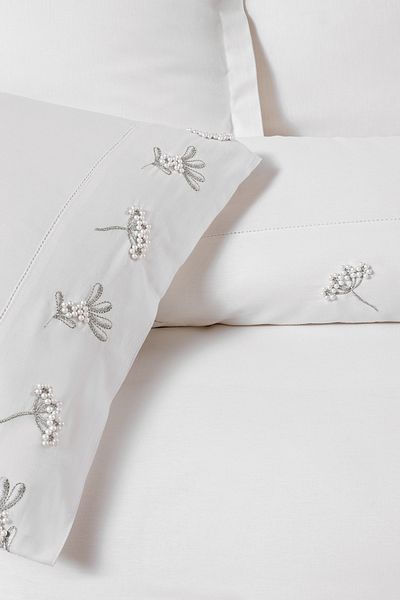 Yataş Pearl Double Crepe Duvet Cover Set - White