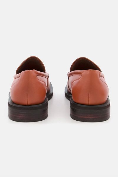 Aerosoles Women Percy Loafer Leather Casual Shoes, Brown