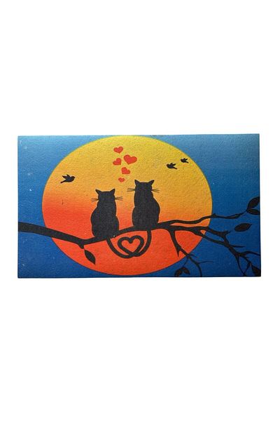 Glipet American Service Food and Water Bowl Mat 60X45- Sunset