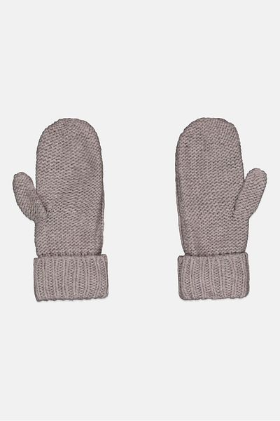 Michael Kors Women Cable Knit Mittens, Grey
