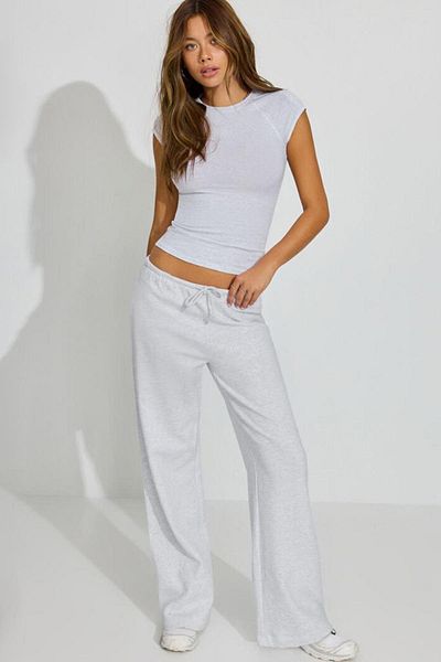 Madmext Γυναικεία Φούτερ Karmelange Wide Leg Mg2374