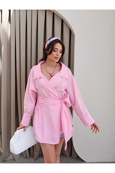 ESRAHELVACI Oversize Shirt with Wrap Tie