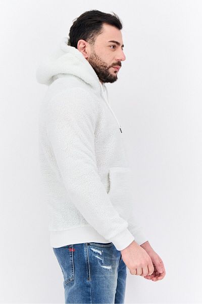 Night Addict Men Embroidered Logo Softshell Jacket, Off White