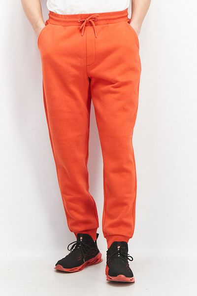 CELIO Men Drawstring Plain Pull On Sweatpant, Red