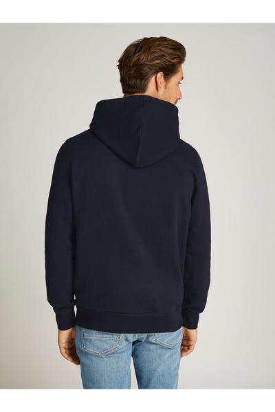 Tommy Hilfiger Tommy Hilfiger Men Desert Sky Essential Fleece Drawstring Pullover Hoodie