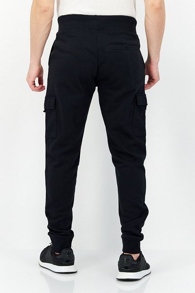 French Connection Men Regular Fit Solid Jogger Pant, Black
